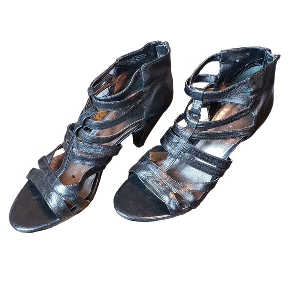 Nine West zip-up heels / booties - Picture 7 of 11